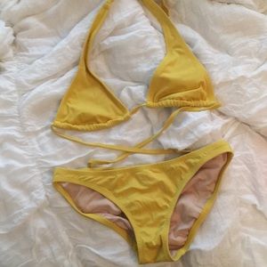 Yellow bikini